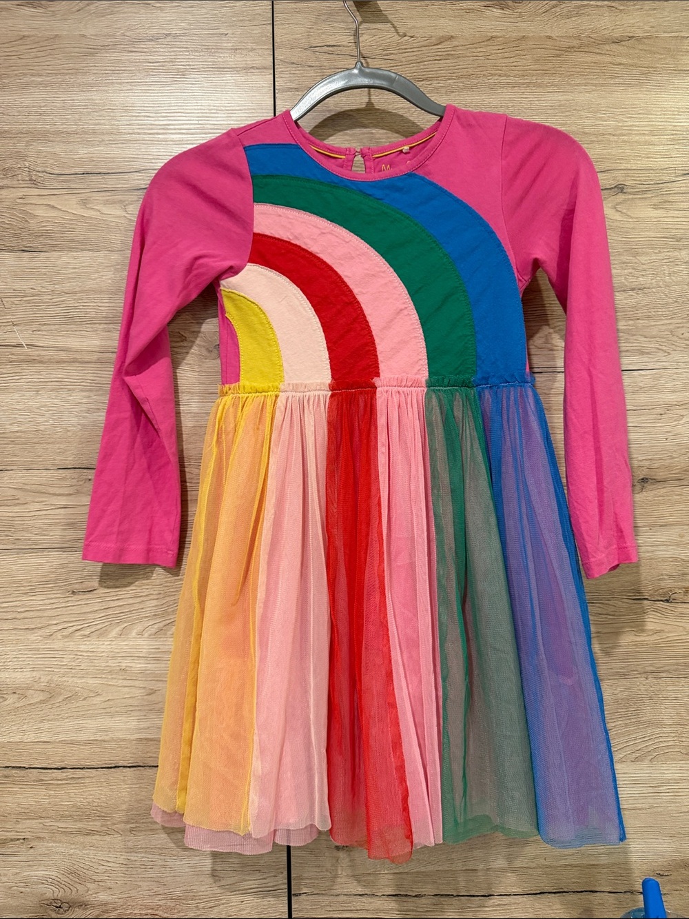 Mini Boden Pink Rainbow Tulle Dress